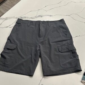 Men's Charcoal Cargo Shorts